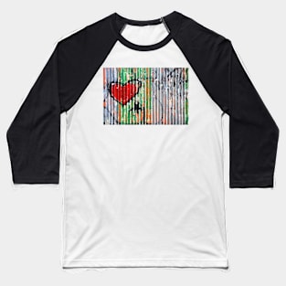 Crinkled heart. Baseball T-Shirt